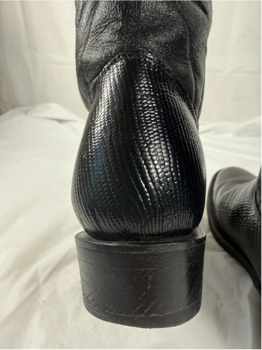 Rio Bravo Black Leather Western/Cowboy Boots boys size 3.5